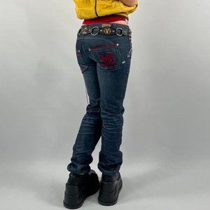 Mid 2000s-2010s designer European low rise jeans
